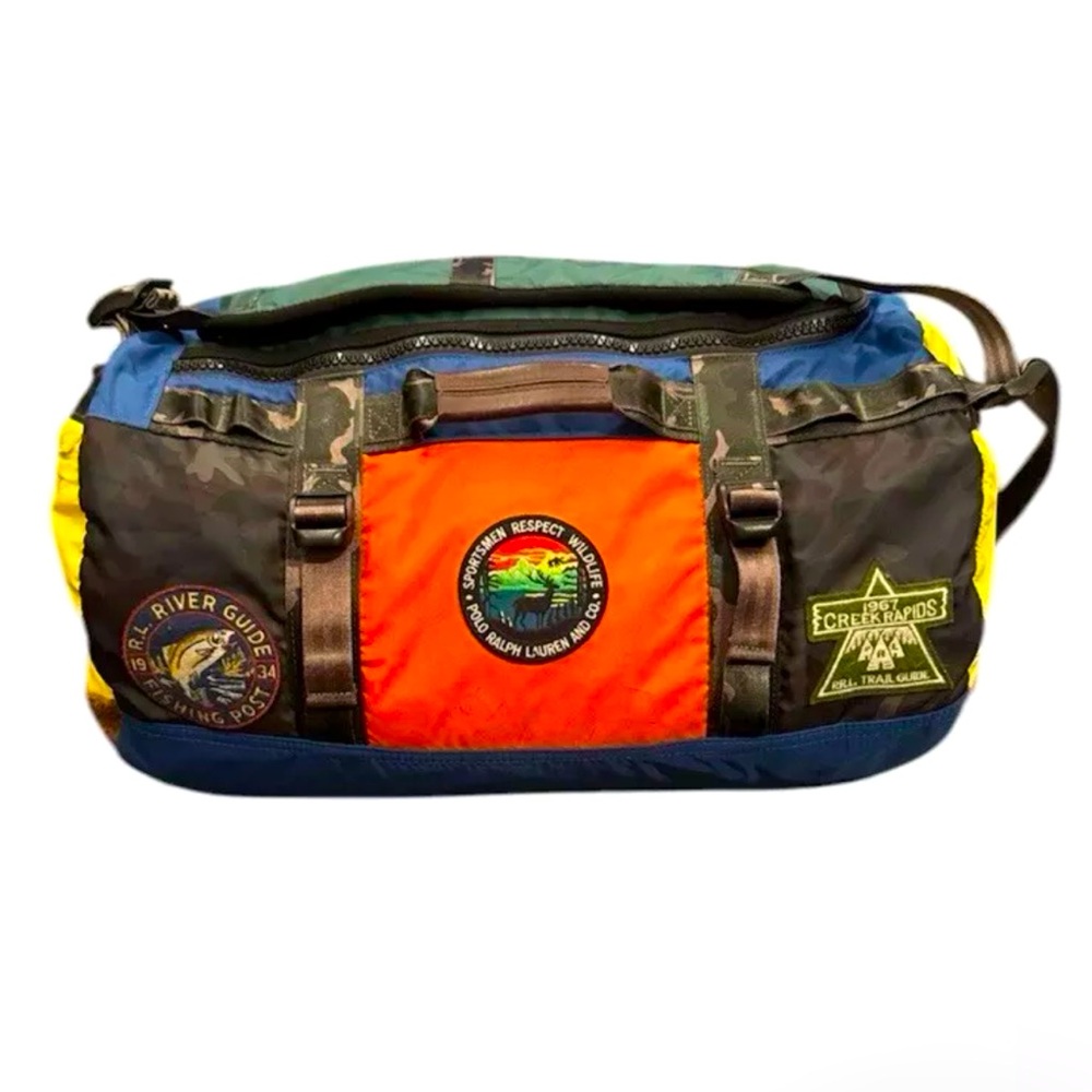Polo Ralph Lauren Outdoor Sportsman Patchwork Duffel Bag NEW W/out Tags